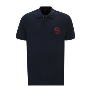 Jack & Jones Plus Tričko 'SHARK'  tmavě modrá / tmavě oranžová