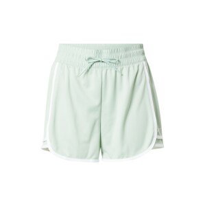 Reebok Sport Sportovní kalhoty  světle zelená / bílá