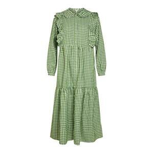 OBJECT Košilové šaty 'Bodil'  jablko / světle zelená / bílá