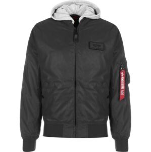 ALPHA INDUSTRIES Přechodná bunda  světle šedá / krvavě červená / černá