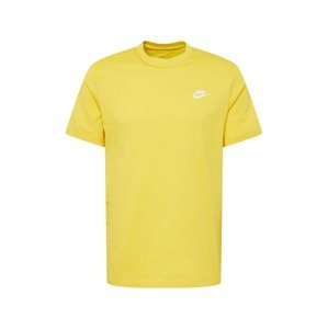 Nike Sportswear Tričko  žlutá / bílá