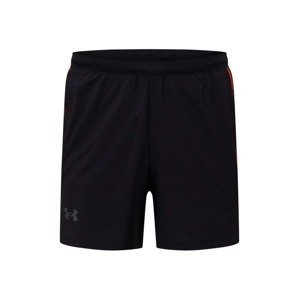 UNDER ARMOUR Sportovní kalhoty 'Launch'  černá / šedá / červená