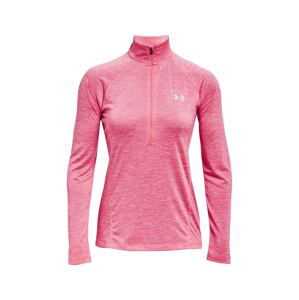 UNDER ARMOUR Sportovní mikina  pink / bílá