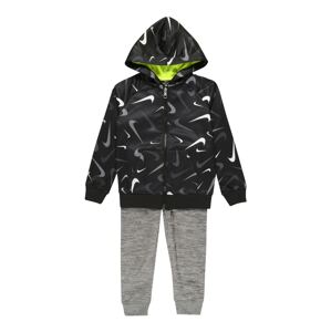 Nike Sportswear Joggingová souprava  šedá / antracitová / světle šedá / bílá / svítivě zelená