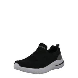 SKECHERS Slip on boty 'Delson 3.0'  černá / šedá