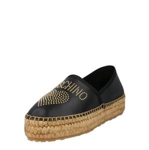 Love Moschino Espadrilky  černá / zlatá