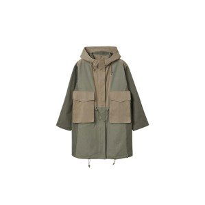 MANGO Přechodová parka 'safari'  khaki / béžová