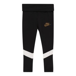 Nike Sportswear Legíny  černá / bílá / okrová
