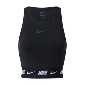 Nike Sportswear Top  černá / bílá