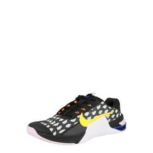 NIKE Sportovní boty 'Metcon 7'  černá / bílá / žlutá / oranžová / modrá