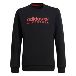 ADIDAS ORIGINALS Mikina  černá / červená