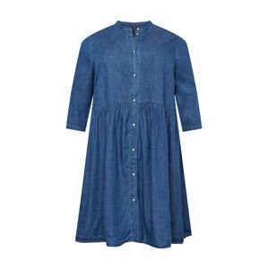 ONLY Carmakoma Košilové šaty 'CHICAGO'  modrá džínovina