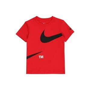 Nike Sportswear Tričko  ohnivá červená / černá / bílá