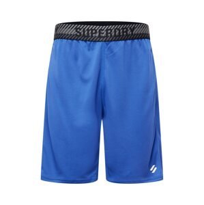 Superdry Sportovní kalhoty 'Core'  kobaltová modř / bílá / černá / šedá