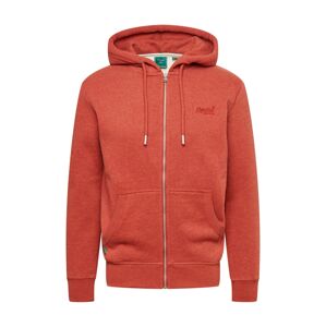 Superdry Mikina s kapucí  pastelově červená