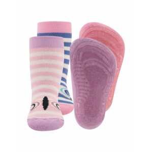 EWERS Ponožky  růžová / krémová / modrá / orchidej