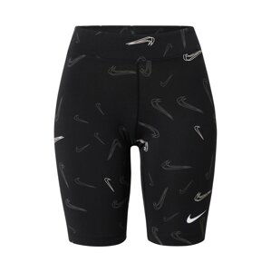 Nike Sportswear Legíny  šedá / černá / bílá