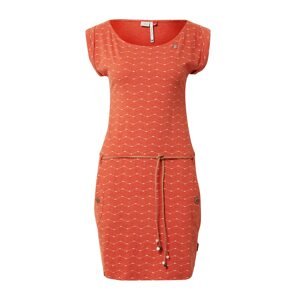 Ragwear Letní šaty 'TAG'  oranžově červená / bílá