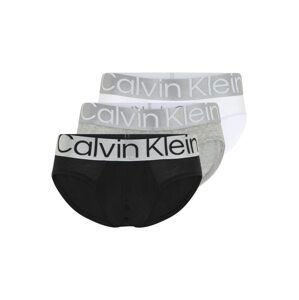 Calvin Klein Underwear Slipy  šedá / stříbrně šedá / černá / bílá