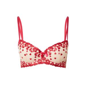 Hunkemöller Podprsenka 'Amora'  světle béžová / fuchsiová