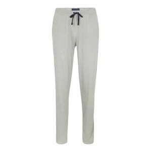 SCHIESSER Pyžamové kalhoty  khaki / bílá