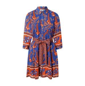 Derhy Košilové šaty 'AINOA'  tmavě modrá / oranžová / bílá