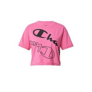 Champion Authentic Athletic Apparel Tričko  černá / světle růžová