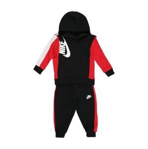 Nike Sportswear Joggingová souprava  černá / bílá / ohnivá červená