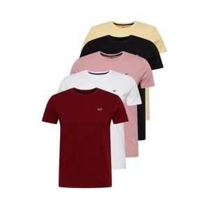 HOLLISTER Tričko  žlutá / pink / červená / černá / bílá