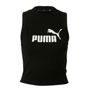 PUMA Sportovní top  černá / bílá