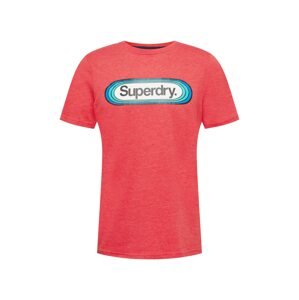 Superdry Tričko  tyrkysová / tmavě modrá / krvavě červená / bílá