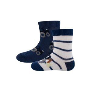 EWERS Ponožky  tmavě modrá / bílá / šedá / béžová