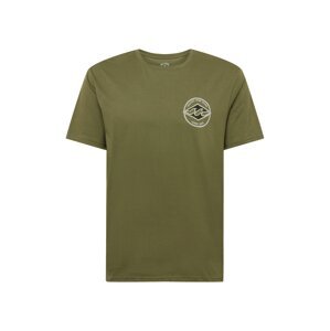 BILLABONG Tričko  khaki / černá / bílá