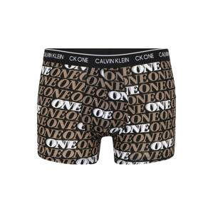 Calvin Klein Underwear Boxerky  černá / bílá / světle hnědá