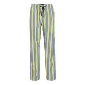 SCHIESSER Pyžamové kalhoty  žlutá / kouřově modrá / tmavě šedá / bílá