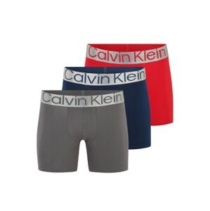 Calvin Klein Underwear Boxerky  marine modrá / šedá / červená / stříbrná
