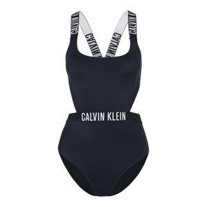 Calvin Klein Swimwear Plavky  černá / bílá