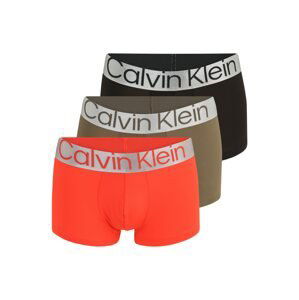 Calvin Klein Underwear Boxerky  stříbrná / olivová / černá / tmavě oranžová