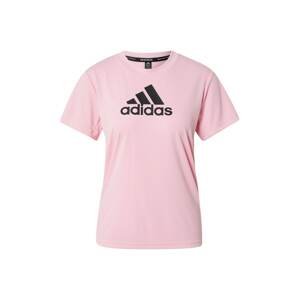 ADIDAS PERFORMANCE Funkční tričko  pink / černá