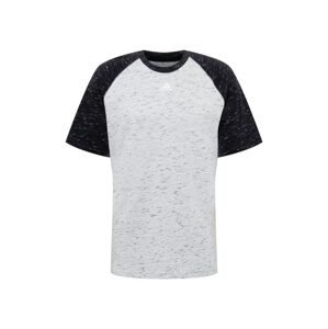 ADIDAS PERFORMANCE Funkční tričko  šedý melír / černý melír