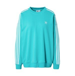 ADIDAS ORIGINALS Mikina  aqua modrá / bílá