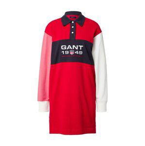 GANT Košilové šaty  námořnická modř / červená / světle červená / bílá