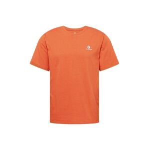 CONVERSE Tričko  tmavě oranžová / bílá