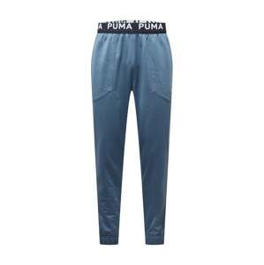 PUMA Sportovní kalhoty  chladná modrá / lososová / černá / bílá