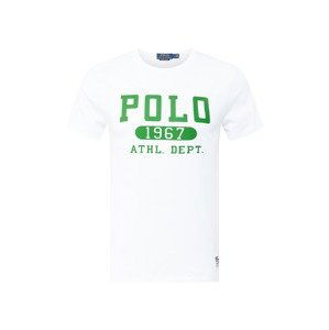 Polo Ralph Lauren Tričko  trávově zelená / bílá