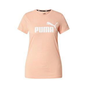 PUMA Funkční tričko 'Heather'  broskvová / bílá