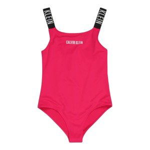 Calvin Klein Swimwear Plavky  pink / černá / bílá