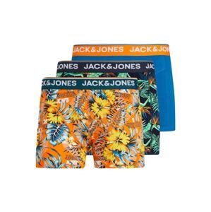 JACK & JONES Boxerky 'Azores'  zelená / oranžová / modrá / námořnická modř / bílá