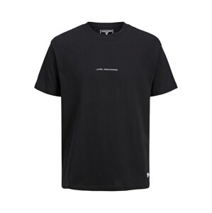 JACK & JONES Tričko 'HYPE'  černá / bílá