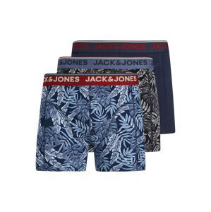 JACK & JONES Boxerky 'RESORT'  antracitová / kouřově modrá / chladná modrá / šedá / merlot